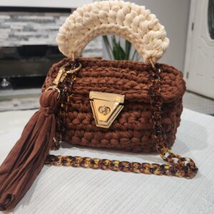 Brown and beige small